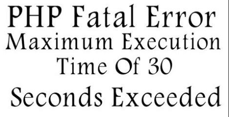 Opencart Maximum execution time of 30 seconds Hatası