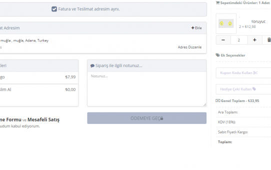Opencart 2.3.0.2 Harika Ajax Ödeme Modülü Türkçe Full Ücretsiz